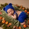 Novedades transfronterizas tejido a mano de mohair ropa con forma de oso para fotografía infantil prendas de punto para fotos de bebé