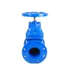 Válvula de compuerta oculta Z45X-10/16Q con obturador blando elástico, interruptor de válvula contra incendios con brida de hierro fundido DN150