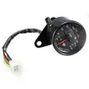 Suministro medidor de motocicleta 12v motocicleta odómetro bidireccional odómetro con retroiluminación LED con luz de señal