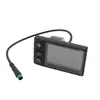 Acessórios de modificação de bateria de lítio para bicicleta de montanha de veículo elétrico Instrumento de tela colorida LCD para scooter elétrica LCD à prova d'água