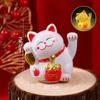 Decoraciones Decorativas para Pastel Gato de la Suerte Alegría de Mudarse a Casa Cálida Fuman Tarjeta de Casa Nueva Pastel de Mudanza a Casa Nueva Adorno para Decorar