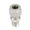 304 Stainless Steel Single Collar Terminal Fitting Marine Single Sleeve Seal Single Clamp Straight-through Fitting External Thread