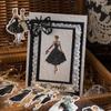 Buen Día Calcomanías de Cinta Serie Belleza Urbana Personaje Retro Manualidades Calcomanías Decorativas 8 Estilos