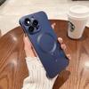 Adecuado para iPhone 17 Marco de Pintura Metálica Sin Marco Magnético Funda para Teléfono Apple 16 Pro Mate Anticaída PC 15 Dura 4