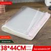 Saco plástico OPP 38*44 espessado grande saco plástico para roupas bolso adesivo filme transparente bolso pegajoso