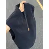 Colete Respirável Estampa Escama de Dragão Azul Klein Masculino Verão Estilo Americano Desconstruído Gola V Sem Mangas Camiseta Fitness Colete Esportivo