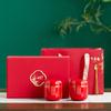 Tarro de Cerámica para Té Doble Tarro Set de Caja de Regalo Tarro Sellado para Almacenamiento Regalo de Negocio Regalo Corporativo Al por Mayor Logo Personalizado