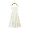 Amazon Comercio Exterior Transfronterizo Venta al por Mayor Ropa de Mujer 2025 Verano Nuevo Vestido Midi a Cuadros Elástico con Tirantes