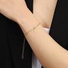 Pulsera con colgante de 26 letras en inglés personalizada, sencilla, con cadena de eslabones, para todo tipo de celebridades de Internet, para comercio exterior transfronterizo europeo y americano.