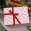 Cinta de Terciopelo Navideña con Lentejuelas en Stock para Decoración - Accesorios de Moño de Cinta Roja y Verde