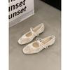 Sapatilhas de Laço com Elevação para Mulheres, Novo Modelo Primavera/Outono 2026, Malha Respirável, Sapatos Mary Jane Baixos