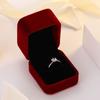 Par de anillos de boda de imitación de diamantes artificiales, accesorios de boda, anillo de boda, anillo de novia con apertura ajustable