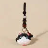 Llavero Colgante Tallado en Madera Hecho a Mano Gatito Colgante para Bolsa Curativa Linda para Mujeres Regalo de Cumpleaños