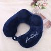Almohada de viaje en forma de U, almohada cervical, almohada de memoria para siesta en avión, almohada cervical portátil para coche.