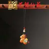 Colgante Llavero Caballo Pintado, Cadena para Teléfono Caballo Zodiaco Madera de Sándalo Art Ming Xian Yuan, Regalo Creativo Caballo de Madera del Año