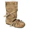 Otoño 2026 Nuevo Retro Color Caqui Aumento de Altura Interior Dos Usos Desmontables Botas Sandalias de Media Pantorrilla Calzado Exterior para Mujer Punta Redonda Zapatos Individuales