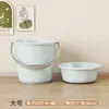 Balde Grande para Armazenamento de Água no Atacado, Balde de Água Espessado e Ampliado para Uso Doméstico, Balde de Banho, Balde para Imersão dos Pés, Balde para Estudantes, Conjunto de Bacias, Conjunto de Três Peças