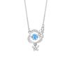 Colar Inteligente Borboleta Prata de Lei 925 Design de Nicho Feminino Franja de Luxo Leve Zircônia Corrente Clavicular Pingente Ins Amor