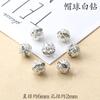 Flor de Diamante Bola de Cuentas Espaciadoras Multicolor Calada Cuentas para Sombrero Bola de Flor de Diamante Colorida Accesorios de Cuentas Espaciadoras para Pulseras Collares DIY