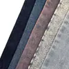 10 Peças de Tecido Jeans de Bambu Vertical de Dupla Camada Alta Elasticidade Espessado Multicor Processo de Cor Queimada Tecido Jeans Espessado de Alta Elasticidade