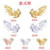 Accesorios para el cabello Hanfu antiguos Horquilla Mariposa diy Accesorios hechos a mano Simétricos izquierdo y derecho Parte trasera con anillo Accesorios de aleación de Fénix