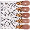 2025 Nuevas Pegatinas Transfronterizas para Uñas Estilo Europeo y Americano Dulce Fresco Sexy Estampado de Leopardo Patrón de Vaca Pegatinas Adhesivas para Uñas Uñas