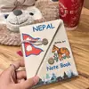 Caderno Lokata de Papel Herbal Artesanal do Nepal para Estudantes, Caderno de Desenho, Diário