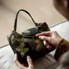 Bolsa de Almacenamiento para Juego de Té Hecho a Mano de Tela Bolsa Portátil para Ceremonia de Té al Aire Libre Estilo Chino Bolsa de Mano para Juego de Té de Viaje Bolsa de Almacenamiento