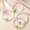 Nova Pulseira de Pérolas Tulipa Moda Feminina Colar Flor Tulipa Pequena Pulseira de Pérolas Flor Fresca Atacado