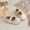 Zapatos de terciopelo estilo coreano para primavera y otoño 2026 para niños, zapatos de princesa de moda para niñas, zapatos de abuela para niñas, zapatos de bebé