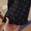 Calças Casuais Femininas de Primavera e Outono Estilo Western Bebê Personalidade Infantil Tendência Estilo Coreano Estilo Mori Floral Celebridade da Internet Renda Calças de Perna Larga