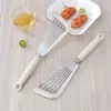 Aço inoxidável peixe frito pá de silicone punho bife frito pá em forma de ventilador borboleta vazamento pá alta temperatura resistente antiaderente pá oca