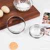 Aço Inoxidável 304 Anel Torre Anel de Cobertura de Pizza Borda Dupla Laminada Cortador de Biscoito Redondo Molde de Tarte Molde de Tarte de Bolo Anel de Recheio