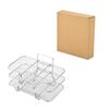 Grelha para fritadeira de ar transfronteiriça aço inoxidável 304 grelha para churrasco rack para vaporização rack desidratador empilhável de três camadas rack de filtro
