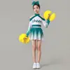 Nuevos Disfraces Azules de Porristas, Uniformes de Porrista, Disfraces de Rendimiento Aeróbico para Mujer, Conjunto de Disfraces de Rendimiento para Competencia