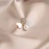 Broche com Acabamento de Luxo, Estilo Nicho e Simples, Alfinete de Roupa, Acessório de Pérola para Terno, Broche