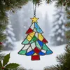 Pendente Decorativo de Pássaro Simulado Plano de Acrílico para Árvore de Natal Decoração de Casa Novo Produto Transfronteiriço