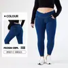 Pantalones de Yoga de Mezclilla Transfronterizos Europeos y Americanos para Mujer Tallas Grandes, Extra Grandes, Cintura Cruzada, Adelgazantes, Ajustados, Alta Elasticidad, Pantalones Casuales para Fitness
