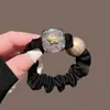 Goma para el Cabello de Perlas de Alta Gama Estilo Francés para Mujer, Nuevo Modelo 2026, Elegante y Sencilla, Banda Elástica de Alta Elasticidad para Cola de Caballo