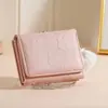 2025 Nueva Cartera para Mujer Corta Estudiante Dama Hebilla Simple Portatarjetas Monedas Cartera Multifuncional Pequeña y Fresca