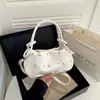 Bolso de mano de moda estilo coreano, bolso tote pequeño único, nuevo modelo verano 2026, bolso cuadrado pequeño con estampado floral, bolso de hombro y cruzado
