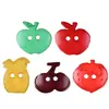 Decoración Creativa de Frutas con Forma de Manzana y Piña de Dos Ojos, Linda para Ropa Infantil en Vestidos y Pantalones, Versátil
