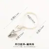 Anillo para Hebilla de Cortina, Anillo para Colgar, Anillo Silencioso, Accesorios de Anillo, Gancho de Anillo para Barra Romana, Anillo de Acero Inoxidable Engrosado para Colgar Cortinas