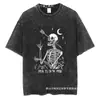 Transfronterizo Aliexpress Transfronterizo Aliexpress Código Europeo Retro Algodón Lavado Viejo Manga Corta Hombres y Mujeres Calle Harajuku Rap