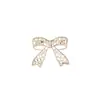 Broche de lazo hueco estilo japonés moda femenina pin de perla sintética de lujo ligero pin de solapa hebilla anti-exposición accesorios para traje