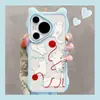 Funda para Teléfono Móvil Adecuada para Huawei Pura70, Funda para Teléfono Móvil de Dibujos Animados de Gama Alta Huawei P60Pro con Lindo Diseño de Gatito