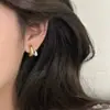 Pendientes de Clip Retro Estilo Hong Kong Dulces y Frescos para Mujer, de Moda y Versátiles, Alta Gama, No Requieren Perforación, Clips para Cartílago, Pendientes Personalizados de Nicho, Tendencia