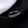 Anel Duplo de Nó em Prata S925 Anel Feminino de Nicho com Abertura de Diamante Anel de Dedo Design Avançado Anel Versátil