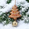 Homem de Gengibre de Natal Sino Pingente Papai Noel Pequeno Enfeite Decoração de Árvore de Natal Pingente de Decoração de Natal