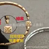 Nueva Versión Pulsera Coco Acolchada de Diamante para Hombres y Mujeres Oro Rosa 18K Plata Estilo Coco Pequeño Rhinestone Brillante Apilable